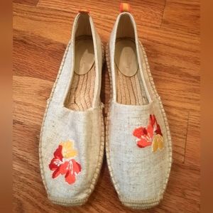Vera Bradley Embellished Espadrille Flats Size 10 - Floral! NWOT!‎
